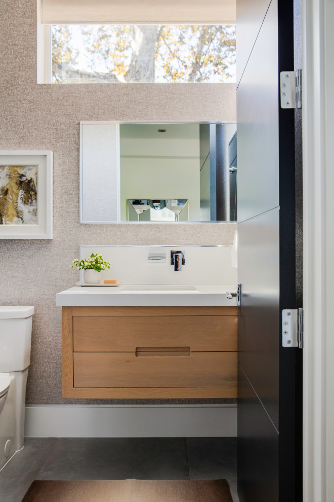 Studio City Luxe Living - Contemporary - Powder Room - Orange County ...