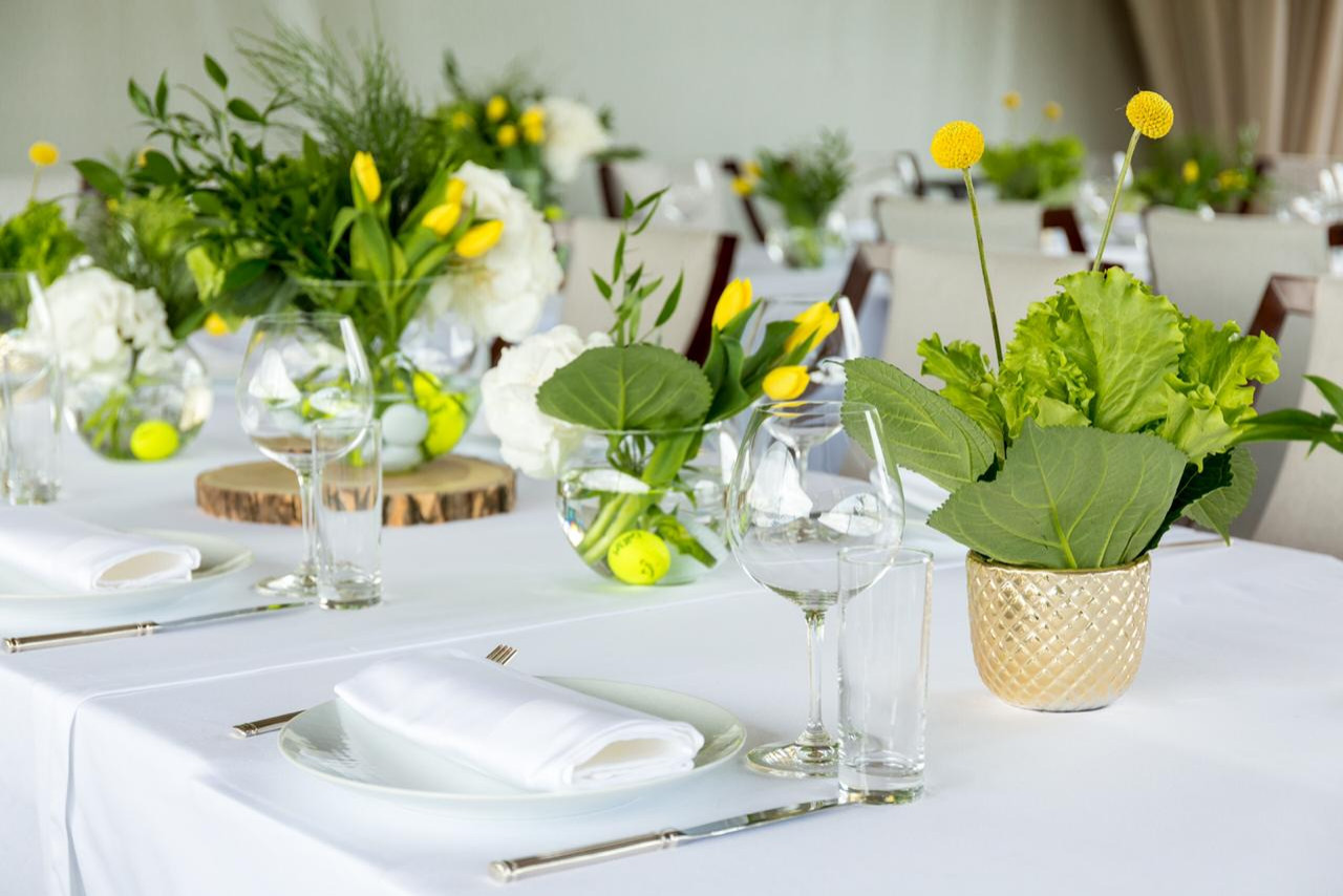 Сервировка стола в стиле "Голф"