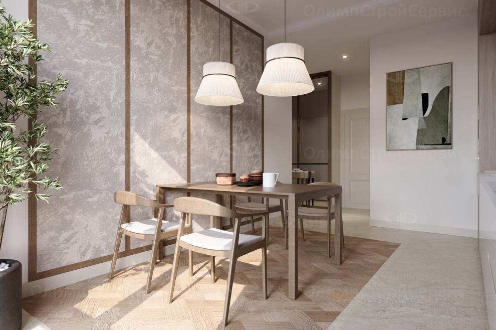 ЖК Румянцево-Парк: дизайн интерьера квартиры 60 кв.м. в современном стиле
