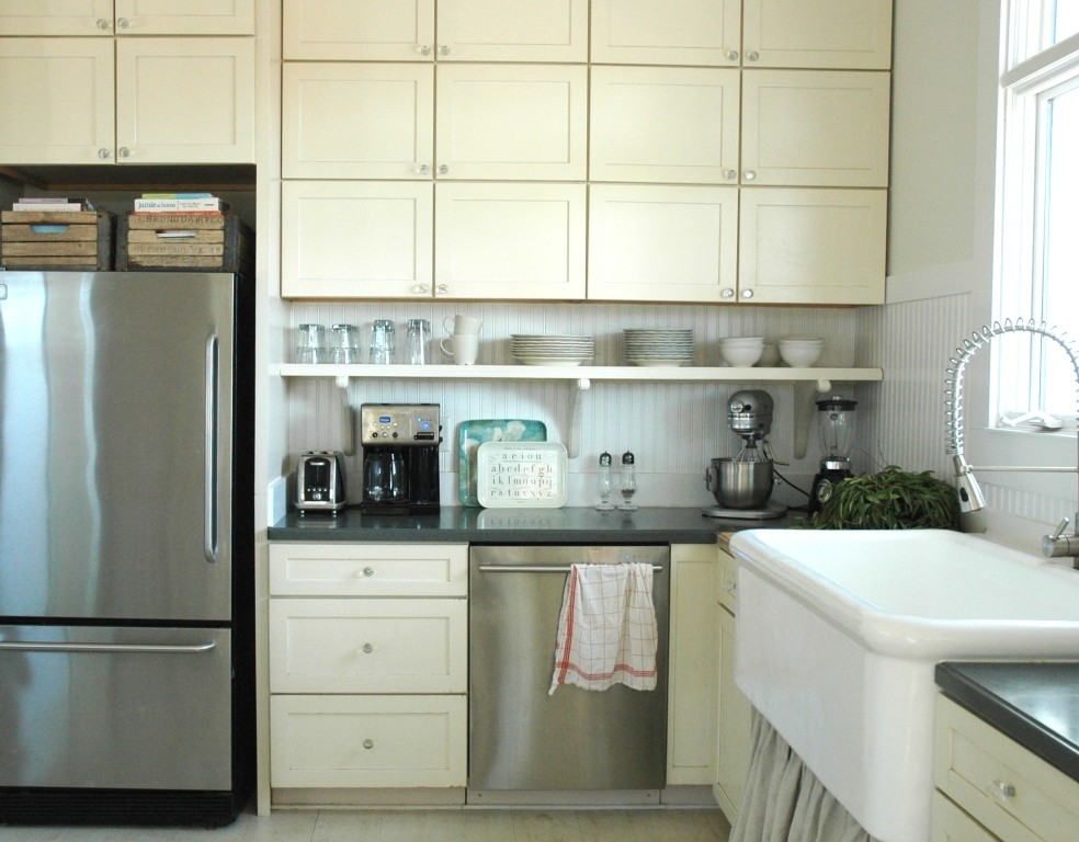 Photo of an eclectic kitchen in Other.