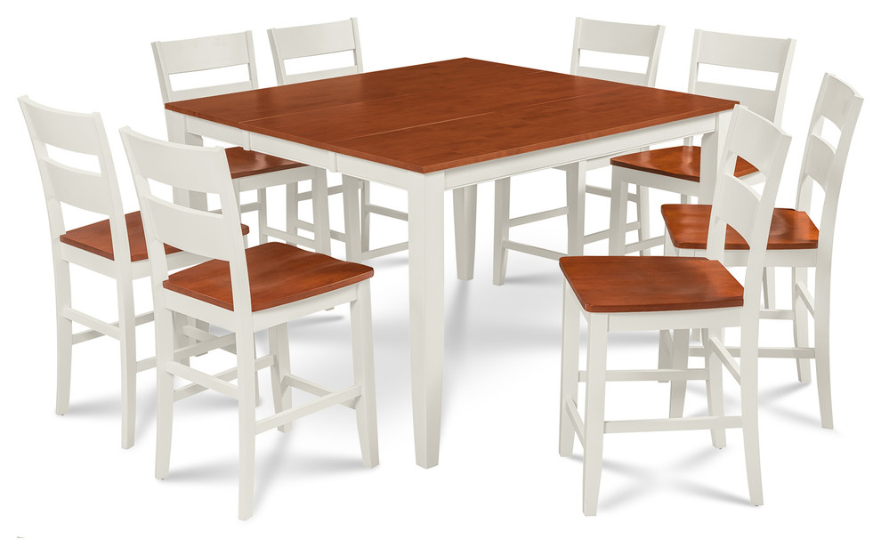 Sunderland 9 Piece Counter Height Dining Set With 18 Butterfly
