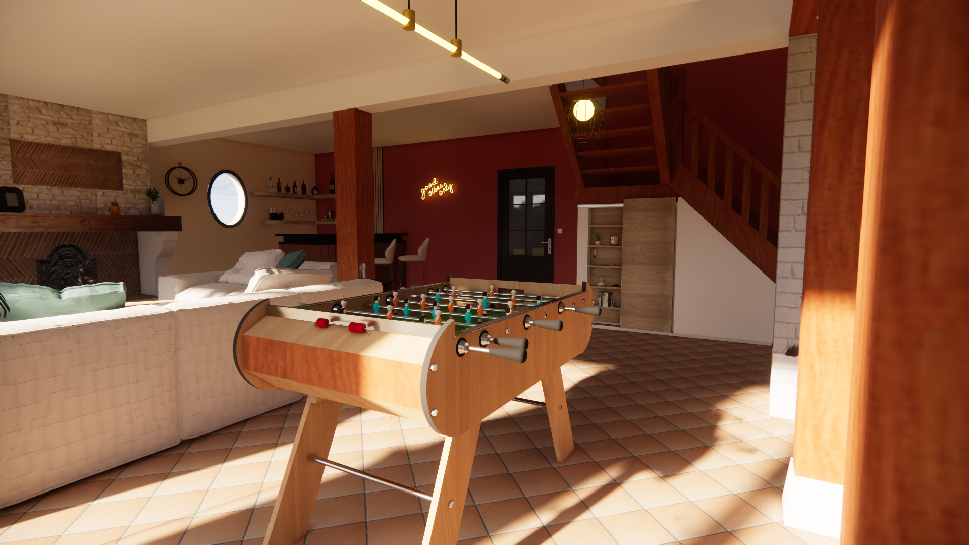 Projet 3D - Aménagement d'un RDC de maison