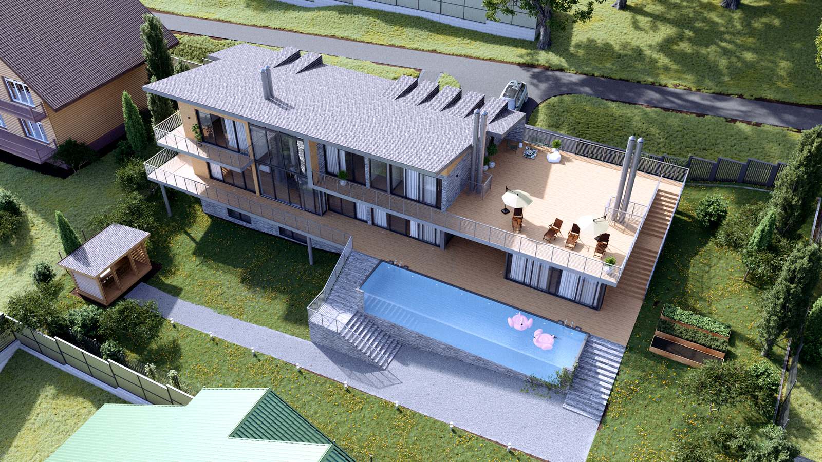 Проект дома в стиле шале в пгт. Красная Поляна г. Сочи