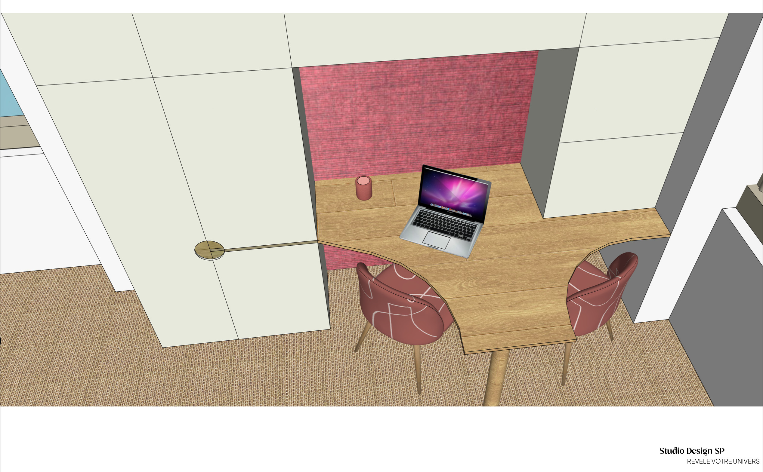 Rénovation Pièce détente / Bureau Etude aménagement et Design mobilier