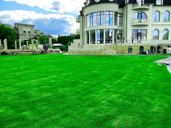 Создание рулонного газона