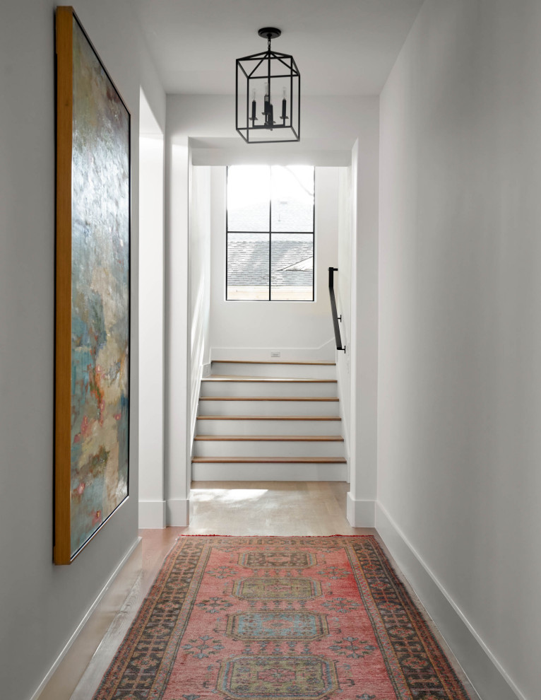 Inspiration for a transitional home design remodel in Dallas