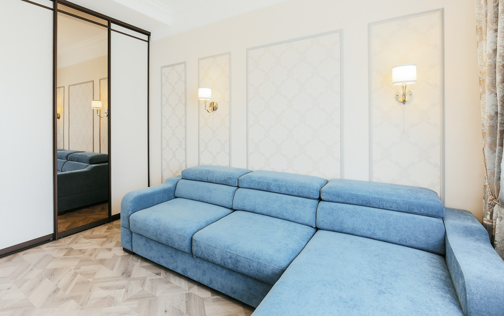 Дизайн-проект трёхкомнатной квартиры с яркой кухней