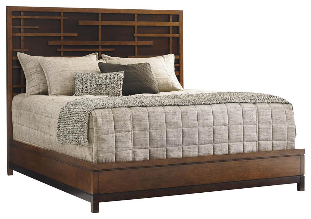 Shanghai Panel Bed Transitional Platform Beds By Lexington Home Brands Houzz Shanghai Panel Bed Transitional, Lexington King Size Square Platform Contemporary Bed