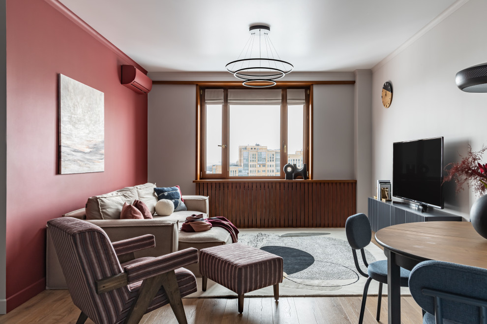 Трехкомнатная квартира с кухней—гостиной