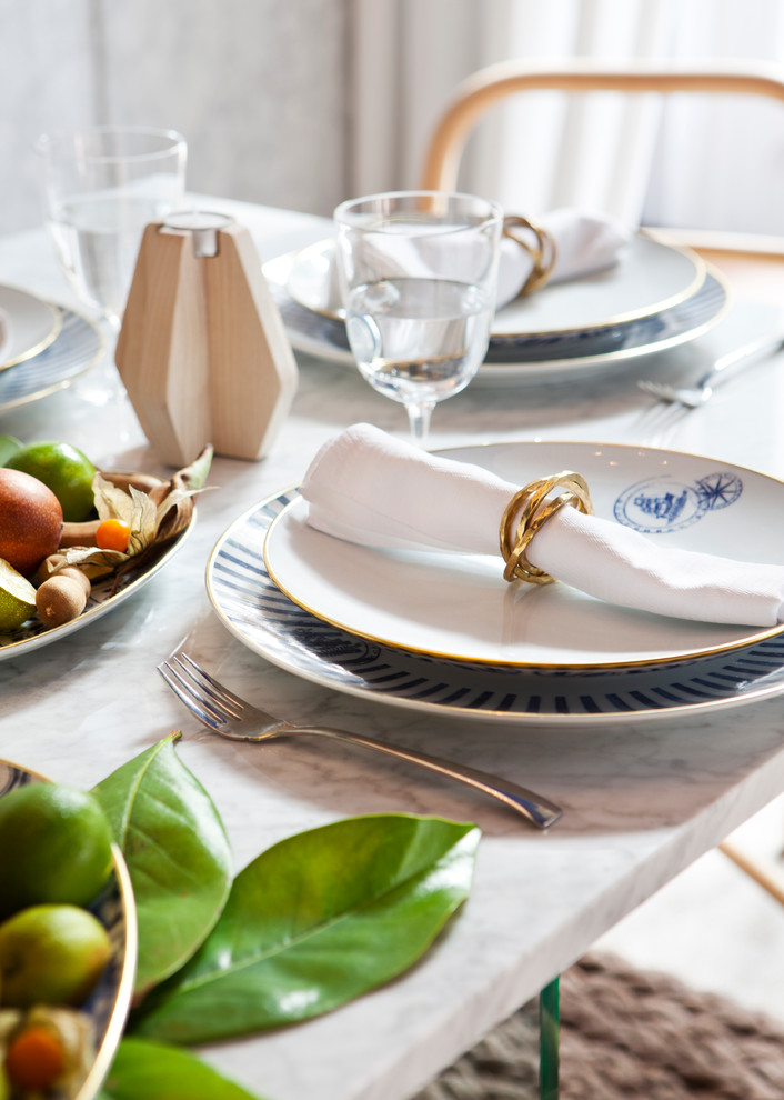 Dining room - mediterranean dining room idea in Other