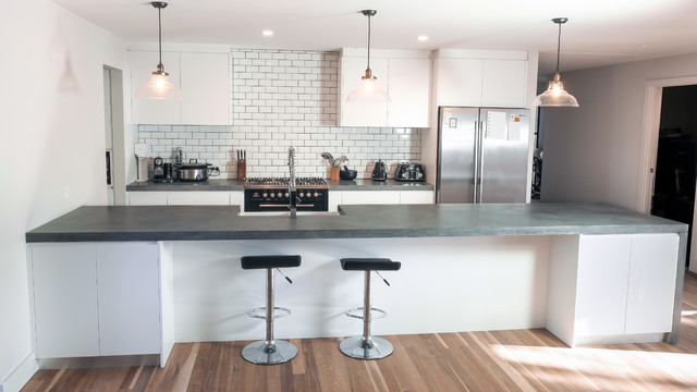 Concrete Kitchen Benchtops rustikt-koekken