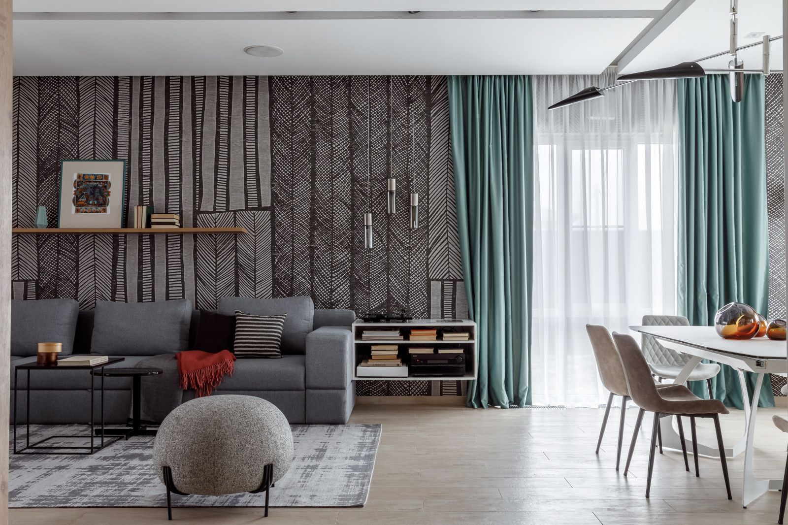 Дом, умный дом(фотографии кухни-гостиной)