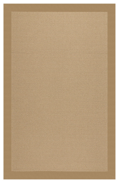Zoe-Sisal Machine Tufted Rectangle Rug, Light Gold, 10'x14' - Beach ...