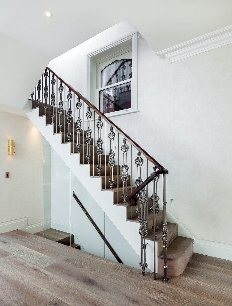 Inspiration for a large traditional staircase in London.