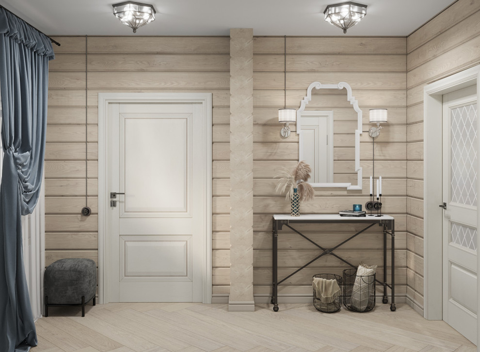 Дизайн интерьера срубного дома