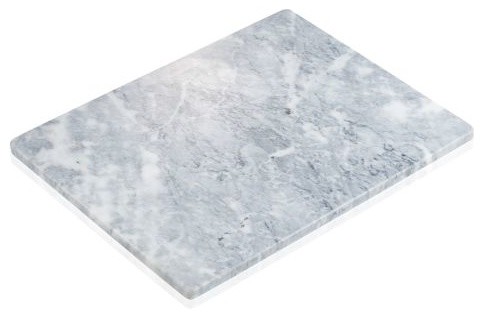 Artland White and Gray Marble 15 x 11 Inch Rectangular Cutting Board