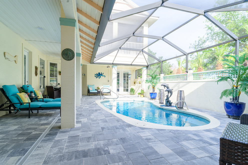 Travertine Pavers Pool Deck