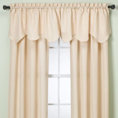 Peach Skin Sawtooth Valance - Contemporary - Valances - by Bed Bath ...