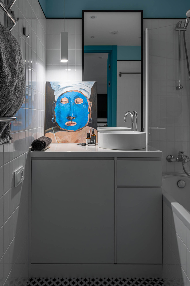 Квартира в синих тонах