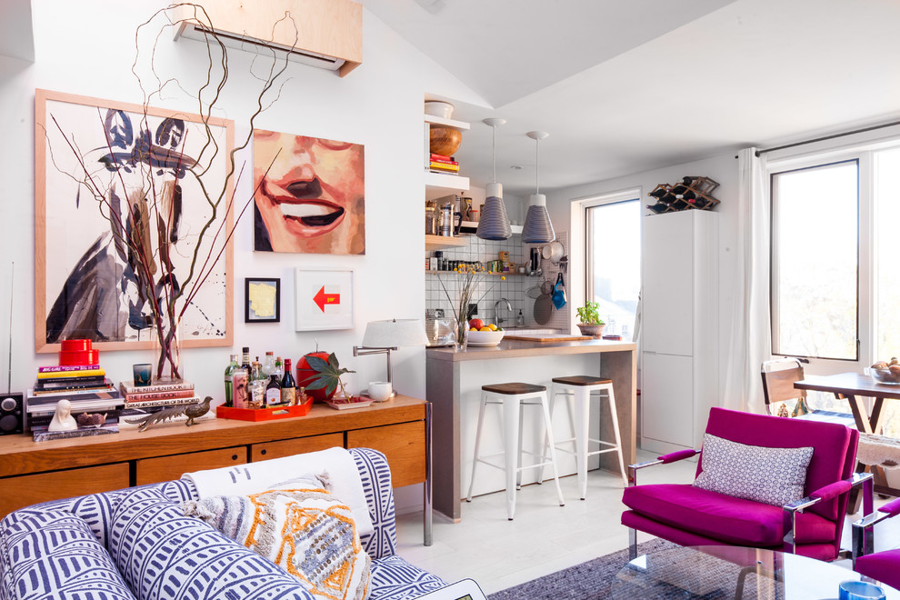 Bright & Airy Brooklyn Modern Home Design - Modern - Living Room - New ...