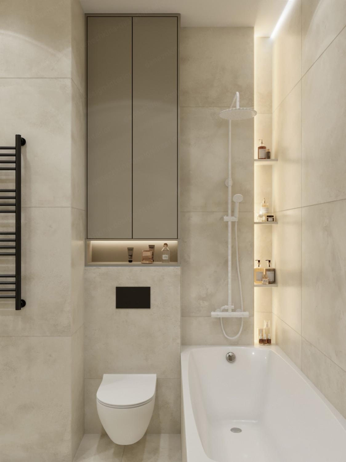 Дизайн проект 3 комнатной квартиры - ЖК Западный порт №2