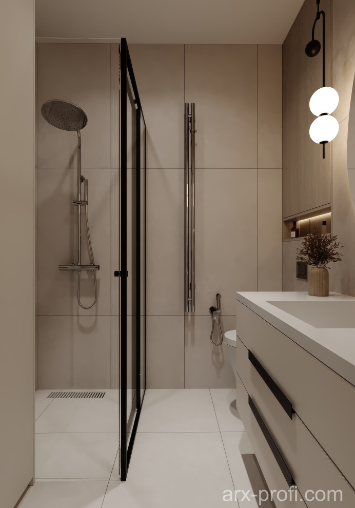 Проект интерьера квартиры 84 м2 в ЖК "Nagatino i-Land"