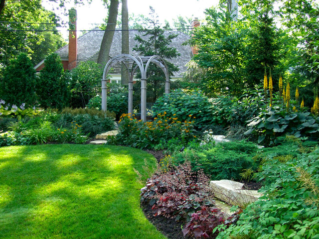 Зонирование сада — 8 идей оформления края газона и клумбы