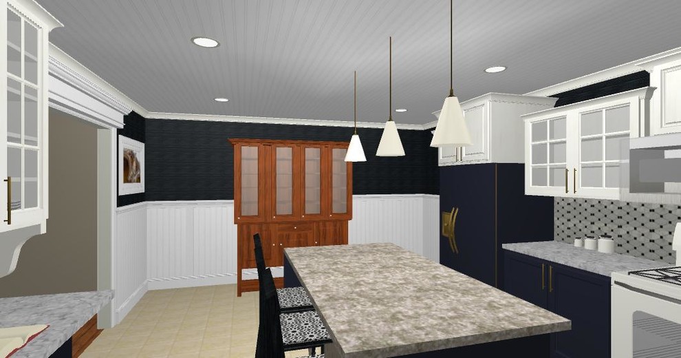 Transitional home design photo in Austin