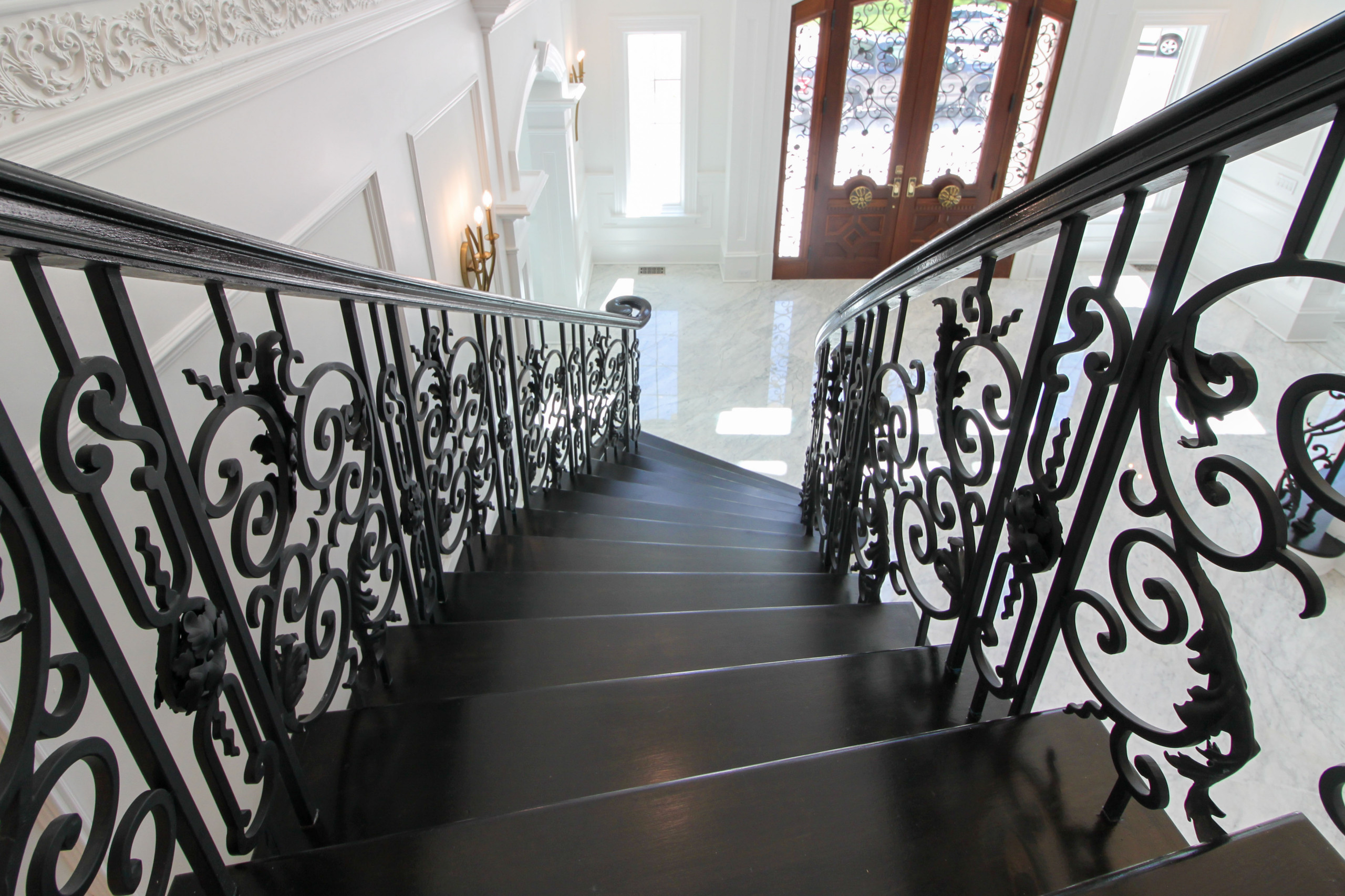 92_Grand Double Staircase in Exquisite Custom Home, Great Falls VA 22066