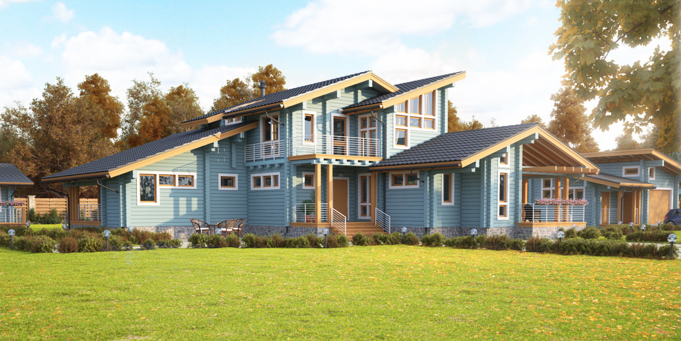 Дом из клеёного бруса Cubism Style 190