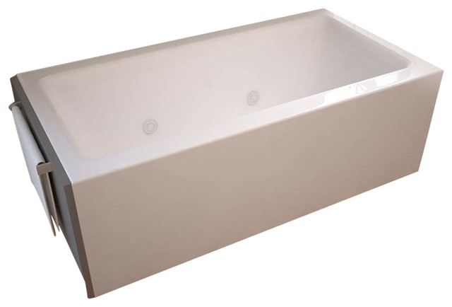 Atlantis Venzi Madre Tub With Left Drain 30 X 60 Front Skirted Contemporary Bathtubs By Bathtubsplus Houzz