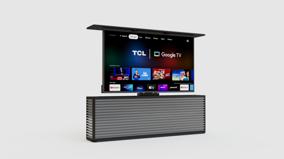 Outdoor TV lift cabinet - Industrial style