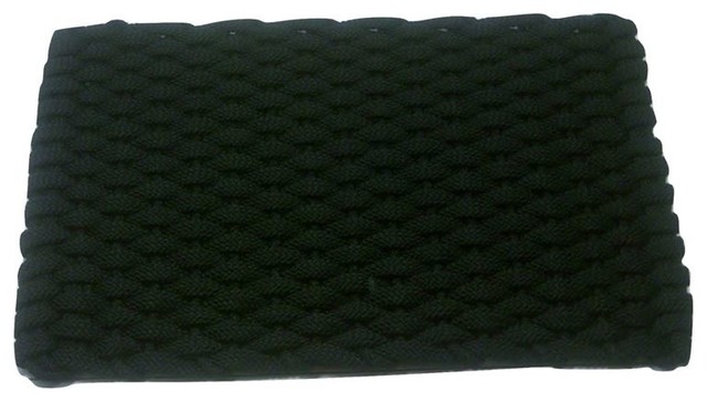 Rockport Rope Door Mat 20 X30 Black With Black Insert Beach