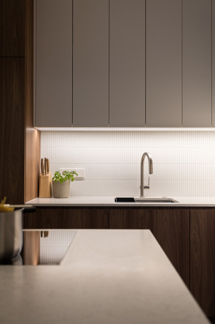 walnut elegance moderne-koekken
