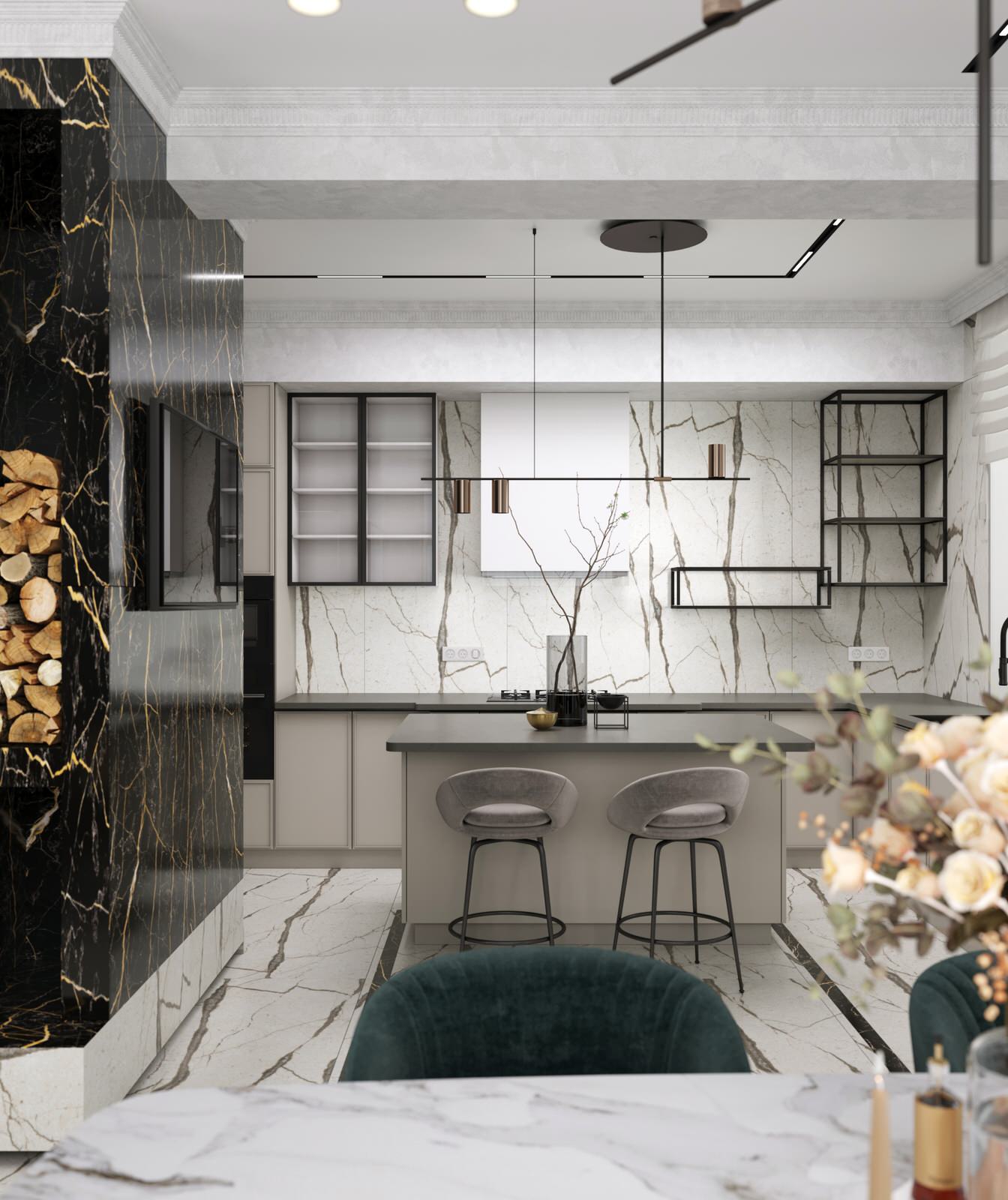 Комфортный интерьер индивидуального жилого дома