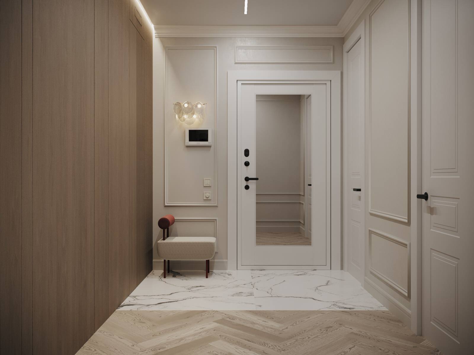 Уютная квартира в спокойных светлых оттенках