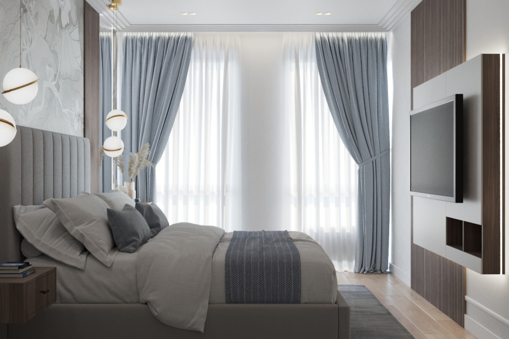 Интерьер спальни в ЖК Суворов