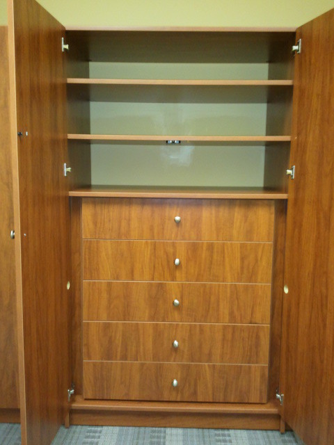 This is an example of a storage and wardrobe in New York.