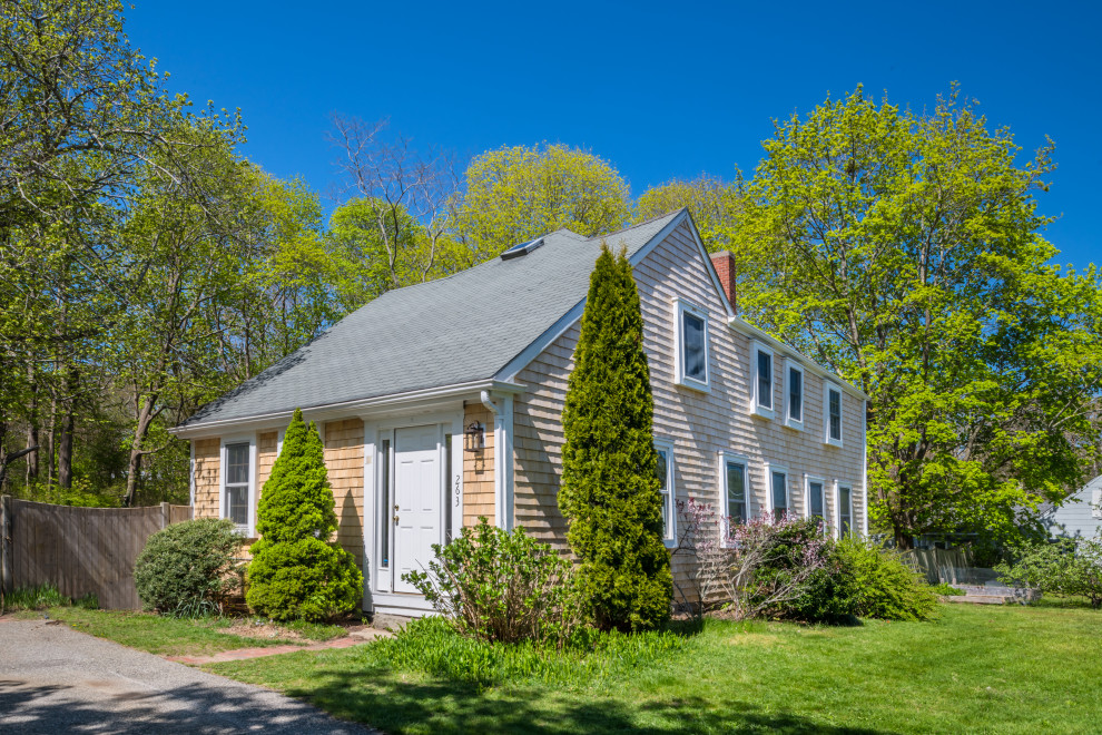 Transitional exterior home idea in Boston