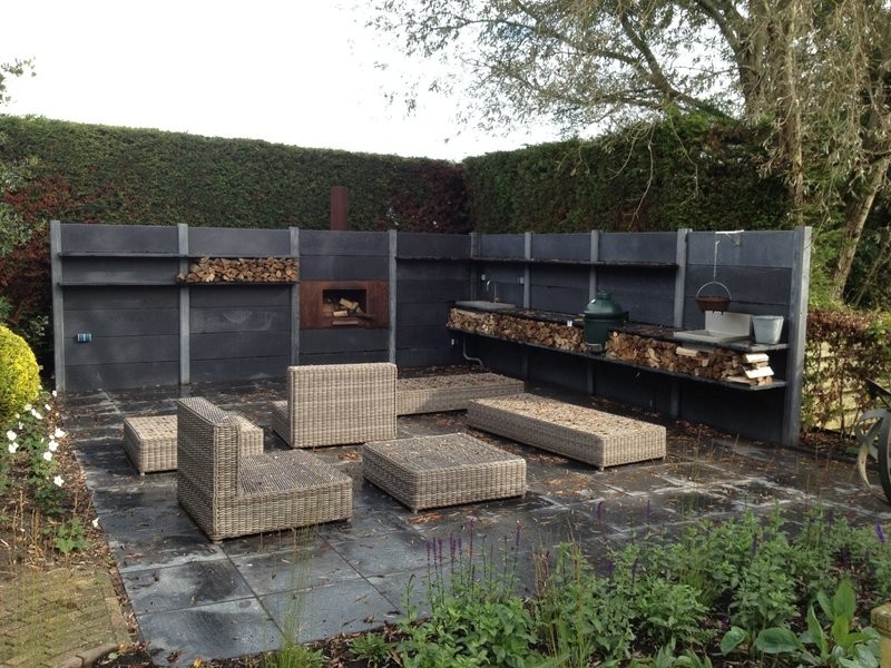 Примеры барбекю зон в загородном доме