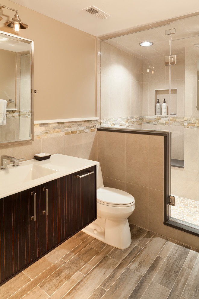 This is an example of a contemporary bathroom in Baltimore.