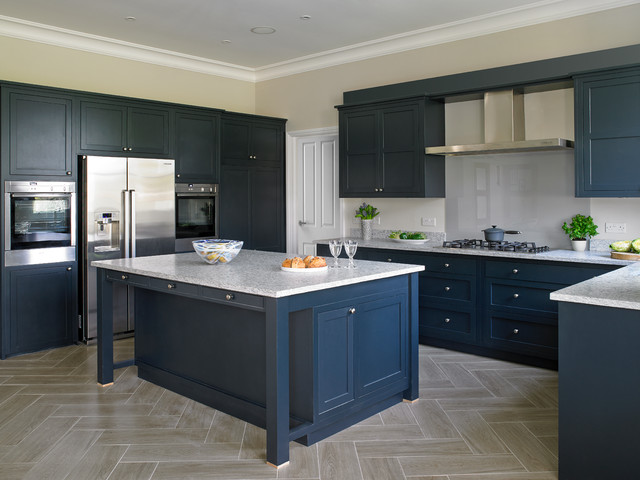 Thames Ditton Bespoke Contemporary Shaker Kitchen klassisk-koekken