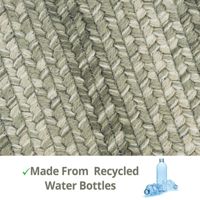 Homespice Decor Pebble Ultra Wool Braided Rugs 4'x6' Rectangular