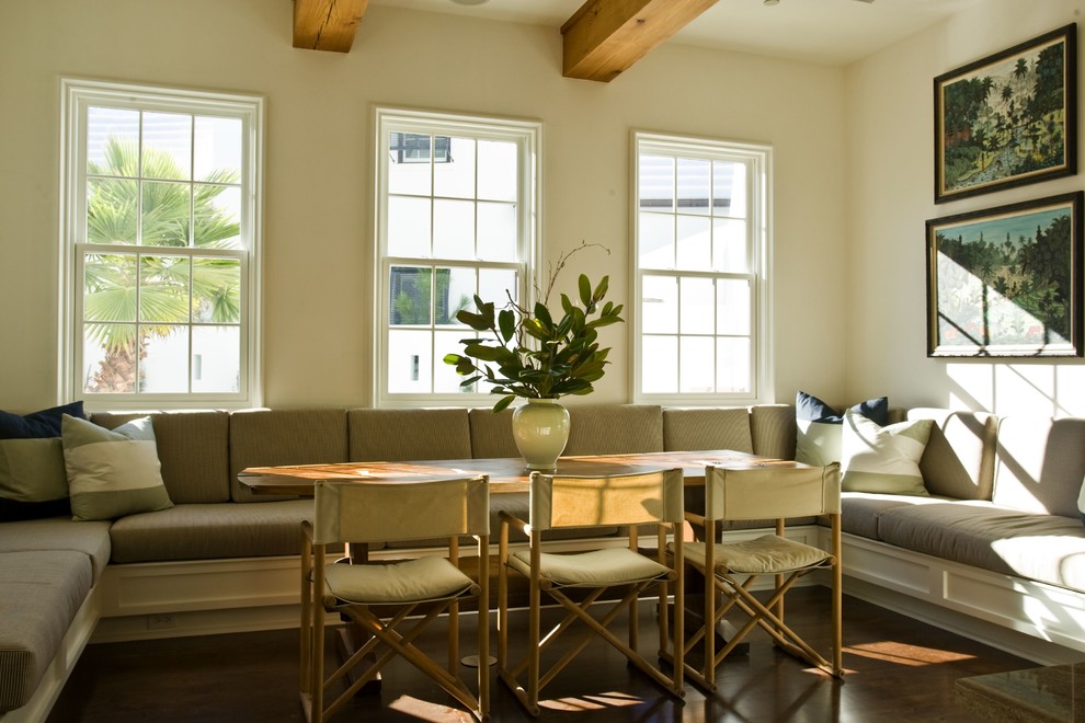 Photo of a beach style dining room in Atlanta.