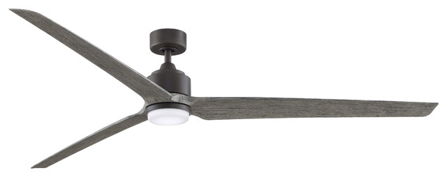 Fanimation Triaire Custom Ceiling Fan Led Light Matte Greige