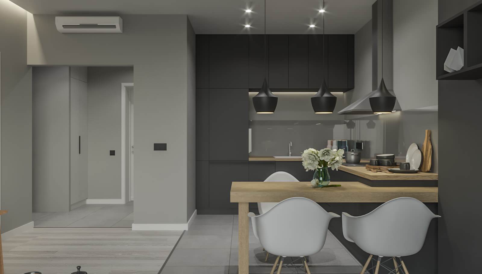 Интерьер однокомнатной квартиры