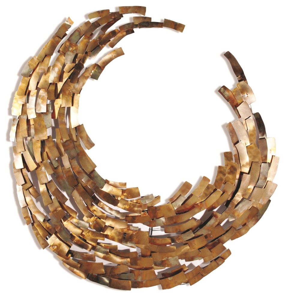 Crescent Copper Wall Sculpture