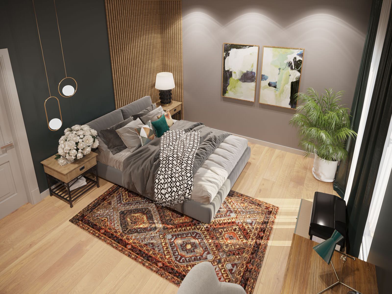 интерьер коттеджа в Подмосковье