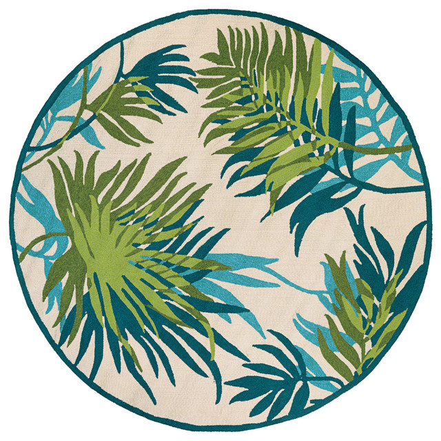 Couristan Covington Jungle Leaves Indoor/Outdoor Area Rug Tropical