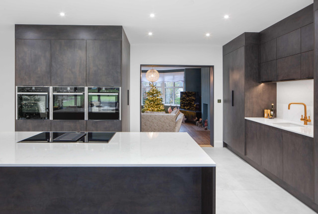 Black Gold Slate Colour Kitchen contemporary-kitchen